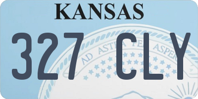 KS license plate 327CLY