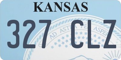 KS license plate 327CLZ