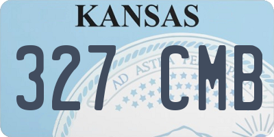 KS license plate 327CMB