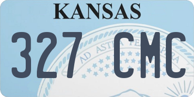 KS license plate 327CMC