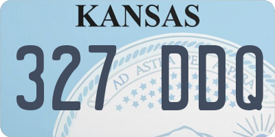 KS license plate 327DDQ