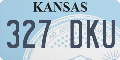 KS license plate 327DKU