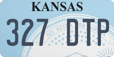 KS license plate 327DTP