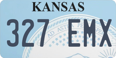 KS license plate 327EMX