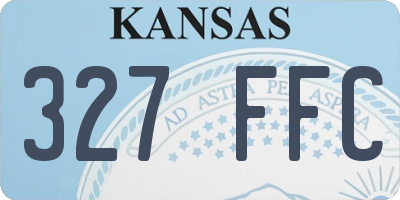 KS license plate 327FFC