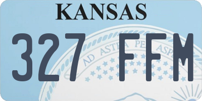 KS license plate 327FFM