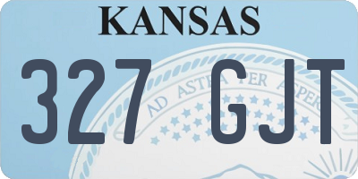 KS license plate 327GJT