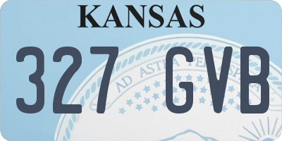 KS license plate 327GVB