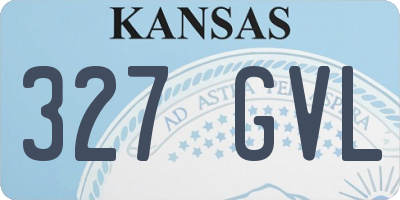KS license plate 327GVL