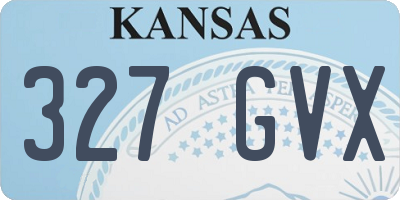 KS license plate 327GVX