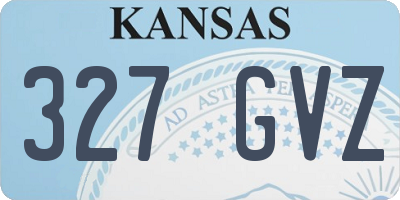 KS license plate 327GVZ