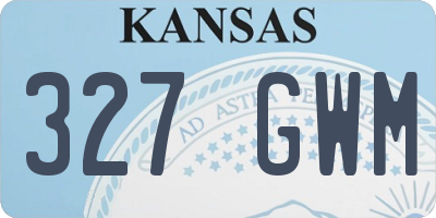 KS license plate 327GWM
