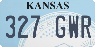 KS license plate 327GWR