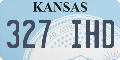 KS license plate 327IHD