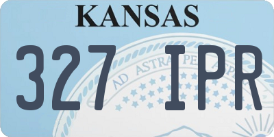KS license plate 327IPR