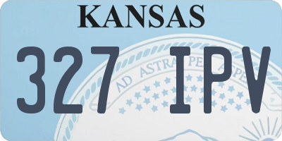 KS license plate 327IPV