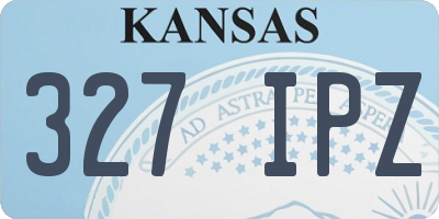 KS license plate 327IPZ