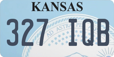 KS license plate 327IQB