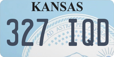 KS license plate 327IQD