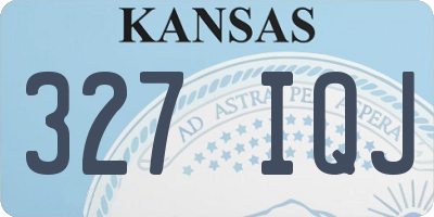 KS license plate 327IQJ