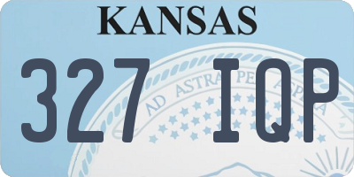 KS license plate 327IQP