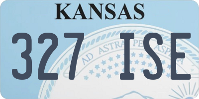 KS license plate 327ISE