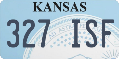 KS license plate 327ISF