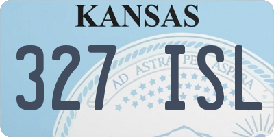 KS license plate 327ISL