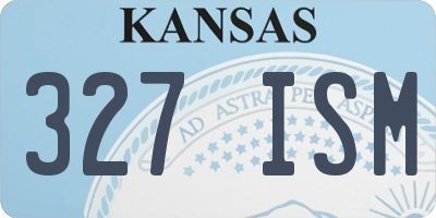 KS license plate 327ISM