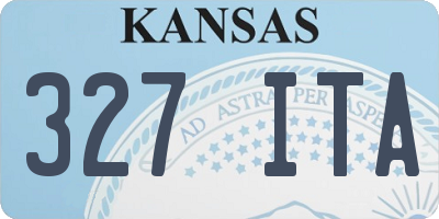 KS license plate 327ITA