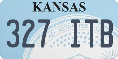 KS license plate 327ITB