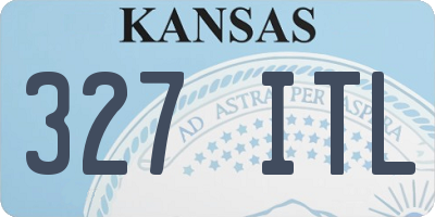 KS license plate 327ITL
