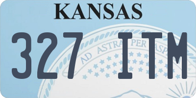 KS license plate 327ITM