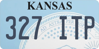 KS license plate 327ITP