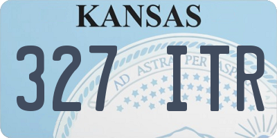 KS license plate 327ITR
