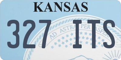 KS license plate 327ITS