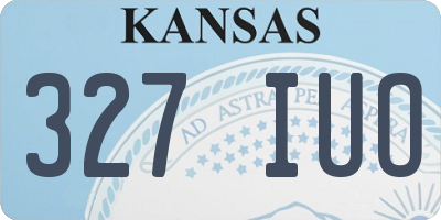KS license plate 327IUO
