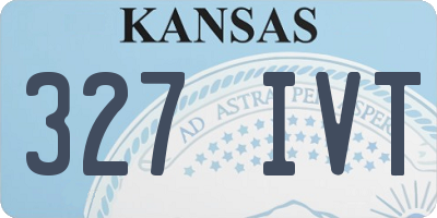 KS license plate 327IVT