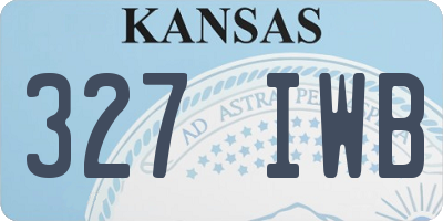 KS license plate 327IWB