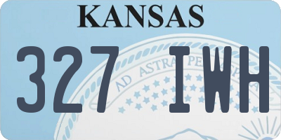 KS license plate 327IWH