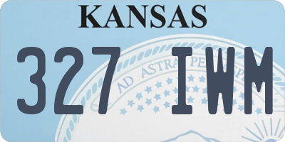 KS license plate 327IWM