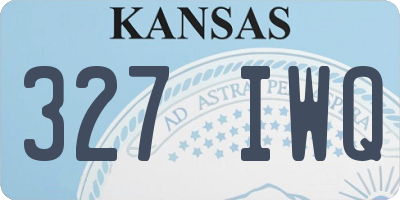 KS license plate 327IWQ