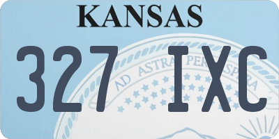 KS license plate 327IXC