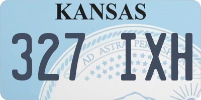 KS license plate 327IXH