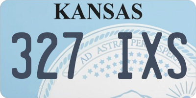 KS license plate 327IXS