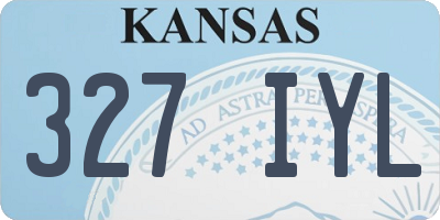 KS license plate 327IYL