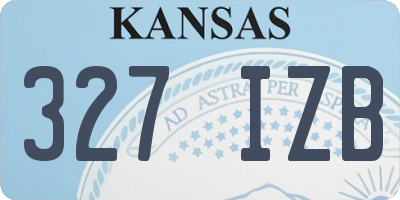 KS license plate 327IZB