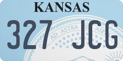 KS license plate 327JCG