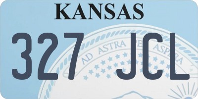 KS license plate 327JCL