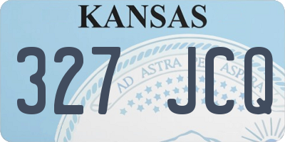 KS license plate 327JCQ